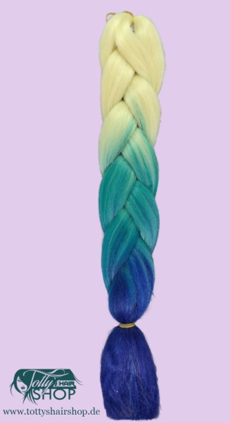 blond-türkis-blau braids für den sommer